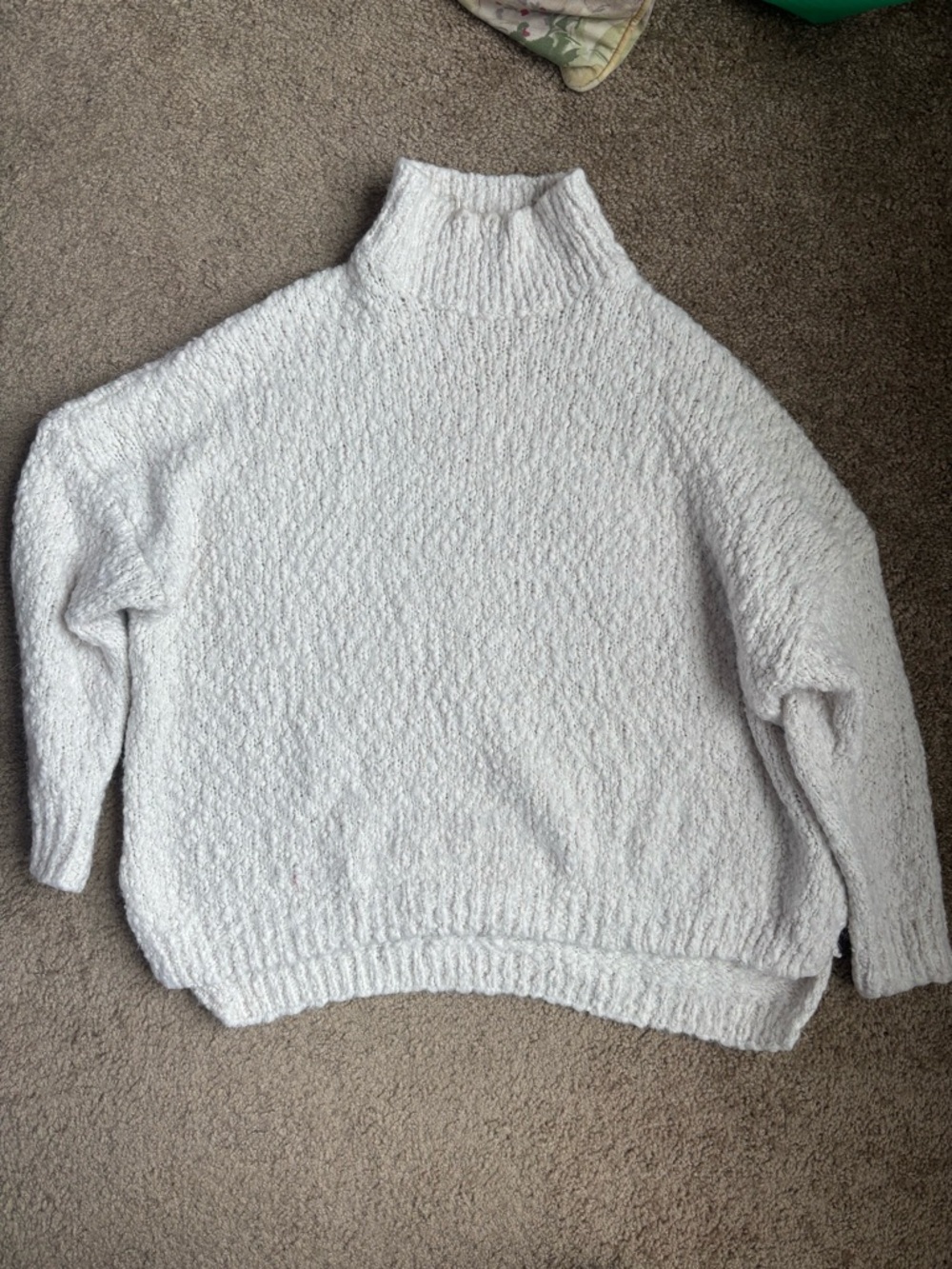 Altar'd State Cream Chunky Mock Turtleneck Sweater